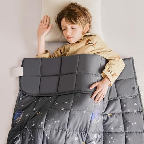 Topcee Weighted Blanket (5 lbs, 36" x 48") Cooling Throw Heavy Blanket for Sleeping Apply to 40-60 lbs, Soft Thick Breathable Blanket with Glass Bead, Easy Care