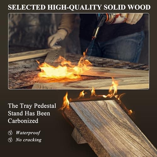 Cisily Black Soap Dispenser Set with Wooden Tray, Dish and Hand Soap Lotion Dispenser Set with Wooden Pump for Kitchen and Bathroom Decor for Counter, Modern Vintage Liquid Soap Dispensers 5