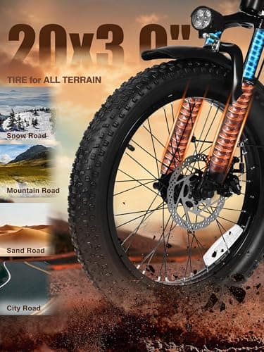 Elecby 1200W Peak Folding Electric Bike for Adults, 28MPH 48V 10.4Ah Removable Battery, 55-Mile Range, 20"x3" Fat Tire, Step-Thru Ebike with Basket 7-Speed – Commuter E-Bike Grey 5