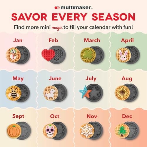 Dash MultiMaker® Mini System - Compact Waffle Maker for Family Breakfasts - Removable Griddle Plates & nonstick surface - 6 Plates - Aqua 9