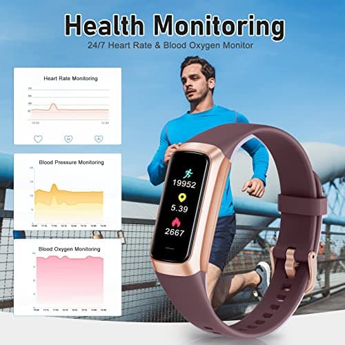 Zeacool with 24/7 Heart Rate, Sleep Monitor, Activity Trackers 5 ATM Waterproof,Step Calorie Counter Health Men Bo 6