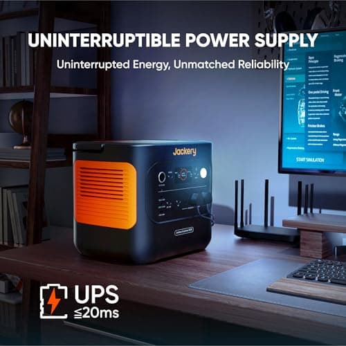 Jackery Explorer 2000 v2 Portable Power Station, 2042Wh LiFePO4 Home Backup Battery, 2200W Solar Generator, USB-C PD 100W Fast Charging for Emergencies, Power Outages, Camping(Solar Panel Optional) 6
