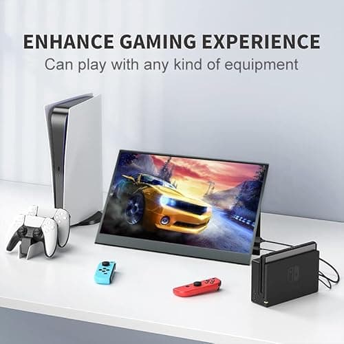 ARWOEIS 14 inch Portable Monitor FHD 1920 * 1200P, IPS USB-C HDMI, External Portable Laptop for Monitor, PC,Mac Phone,Xbox,Swich,PS,w/Premium Smart Cover 3