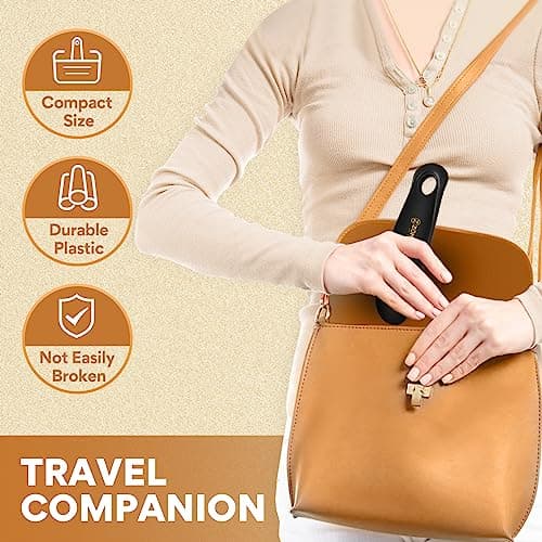 ZOMAKE Plastic Shoe Horn,3pcs Travel Shoe Horns for Men, Women, Seniors& Kids - Boot Shoehorn - Shoe spoon - Shoe helper 5