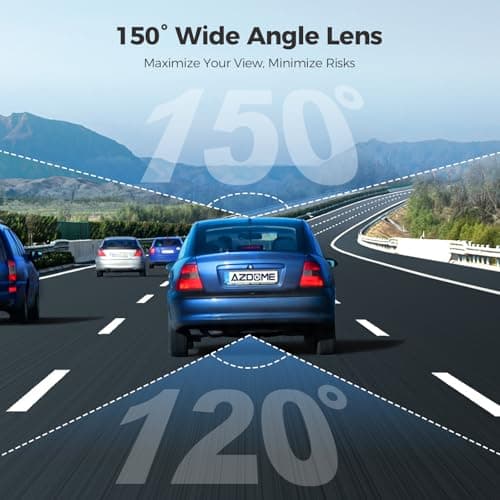 AZDOME M01 Dual Dash Cam Front and Rear with Free 64GB Card, 3" Screen Dual Dashboard Camera for Car, Built-in ADAS G-Sensor, 24H Parking Mode Car Camera (M01 Pro) 7