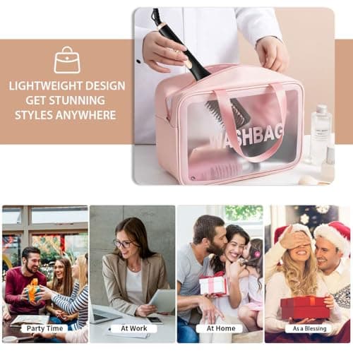 Nicebay Hair Straightener, Negative Ion Hair Brush for Women, Anti-Scald & Auto-Off Feature, Fast Heating & 6 Temp Settings 6