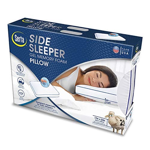 Serta Gel Memory Foam Side Sleeper Pillow Comfort NEW 3