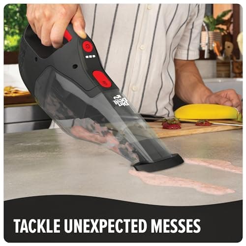 Dirt Devil 16V Cordless Handheld Vacuum Cleaner, Powerful Suction, Lightweight, Hand Vac for Wet and Dry Pickups, Includes Crevice Tool and Rechargeable Battery, Portable Vacuum Cleaner 5