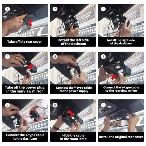 KBSYNT Front 4K Dash Cam for Ford F150 2018-2025 F250/F350 Super Duty 2020-2025 XLT King Ranch Lariat Raptor Tremor Limited Platinum (Model A),OEM-Style,64GB Card 6