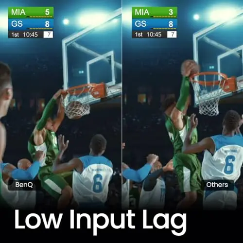 BenQ HT2060 1080p HDR LED Home Theater Projector | DCI-P3 & Rec.709 Wide Color Gamut | 8.3ms 120hz | Vertical Lens Shift | 2D Keystone | 1.3x Zoom | S/PDIF | HDMI 2.0 | Built-in 5Wx2 Speakers | 3D 6