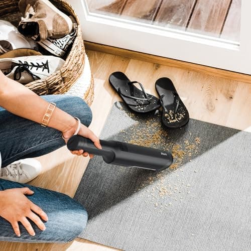 Shark WV410CO WANDVAC Cordless Handheld Vacuum Cleaner, Portable and Lightweight, Powerful Suction for Pet Hair, Car, Home, Black (Renewed) 5