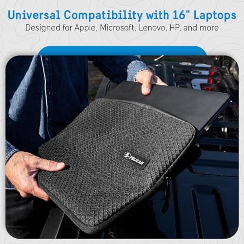 Pelican Traveler Laptop Case/Sleeve 16 Inch [Padded Exterior] [Compact Design] Weather Resistant and Heavy Duty Laptop Bag for All Laptops from 14 inches up to 16 inches - MacBook Pro/Air - Black 6