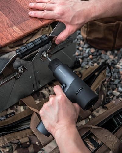 HOTO Cordless Brushless Drill 12V, LED Display Screen, 30 Precision Gears, 2 Working Modes, 2000mAh Battery, 266 In-lbs (30N·m) Torque, 3/8 Inch Keyless Chuck, 1400RPM, 10 x Bits, 8 x Drill Bits 7