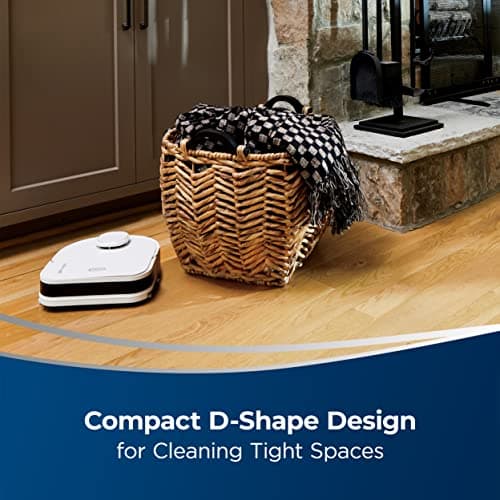 Bissell ReadyClean Wet/Dry Mopping Hard Floor Robot, Auto-Pad Change Technology, LiDAR Advanced Home Mapping, WiFi- App Connection,Smart Docking,3571 7