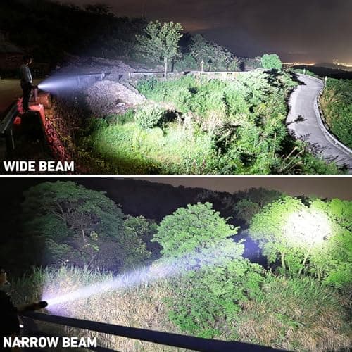 LBE Rechargeable Brightest LED Flashlight, 90,000 High Lumens Super Bright Powerful Flashlight with 5 Modes, IPX7 Waterproof Handheld Large Flash Light for Emergencies Camping 6