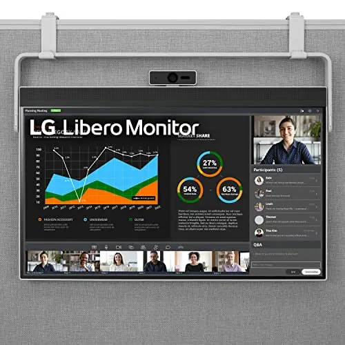 LG 27MQ70QC-S.AUS 27" QHD IPS HDR 10 Libero Monitor with Detachable Full HD Webcam 7