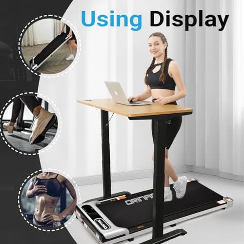 Orinar Walking Pad, Under Desk Treadmill for Home and Office, 2.5 HP Portable Treadmill, 3 in 1 Walking Jogging Running Machine with Remote Control, LED Display 7