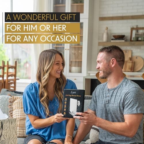 Luxo Shower Mirror, Shower Mirror fogless for Shaving with a Removable Razor Holder - Shaving Mirror for Shower with a Powerful Suction Cup - Shatterproof fogless Mirror for Shower (Chrome) 6