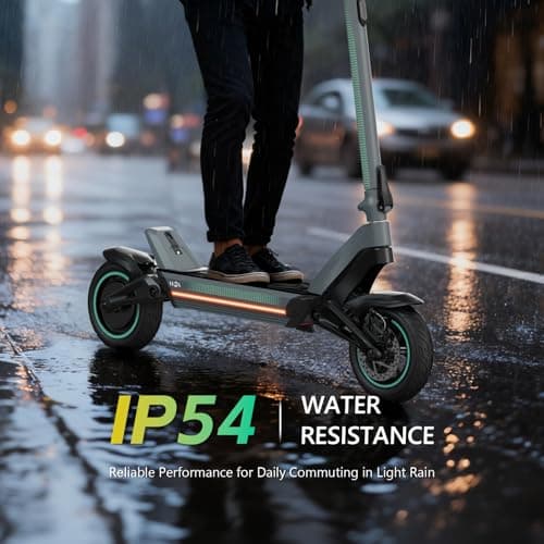 X3 Electric Scooter Adults, 800W Motor 31 MPH Top Speed Escooter, 50-Mile Long Range & 10.5" Off-Road Pneumatic Tires, Dual Brake & Dual Suspension, Foldable E-Scooter with App 5