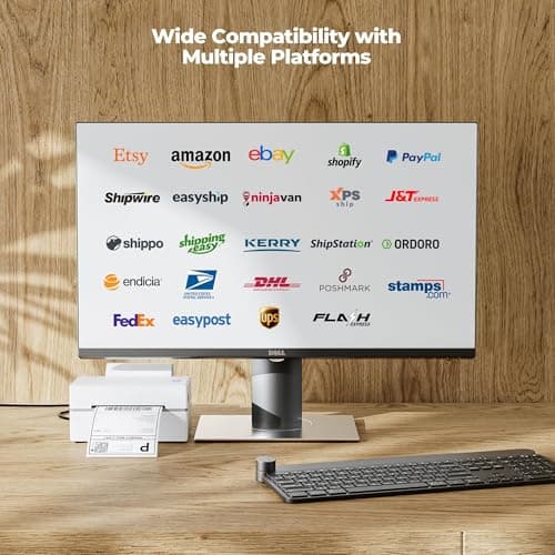 MUNBYN Bluetooth Thermal Label Printer, 130B Wireless 4x6 Shipping Label Printer for Shipping Packages Small Business Office or Home, Compatible with iPhone Android iPad Windows macOS Chrome Etsy eBay 8