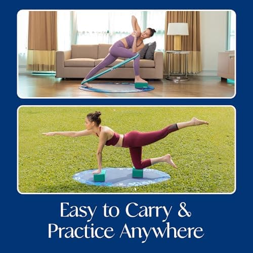 Tumaz Yoga Blocks 2 Pack Set, High Density/Lightweight EVA Foam and Non-Slip Natural Cork Blocks Premium Set - E-Book Included 6