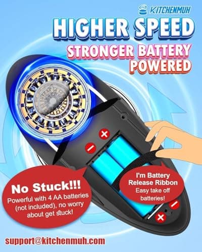 One Touch Electric Can Opener Fits All Can Sizes for Seniors with Arthritis, Battery Operated Can Opener with Smooth Edge, Food Safe Kitchen Gadgets Automatic Can Opener for Kitchen 5