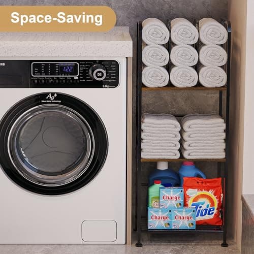 Towel Rack Free Standing 3-Tier M-Shaped Detachable Dividers, Durable Metal Towel Holder for Bathroom, Pool Towel Rack, Space-Saving Towel Storage Organizer, Modern Bath Towel Shelf Patent Pending 8