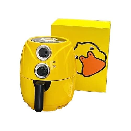 3.8L 7.5L New air fryer Little yellow duck household multi-function intelligent lampblack free electric oven Air fryer (Color : 3.8L, Size : UK)