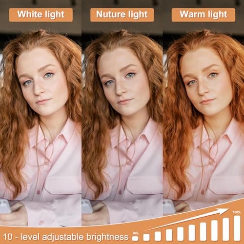 Video Conference Lighting, Monitor Light Bar, Eye-Caring Computer Light, Screen Light Bar,Webcam Streaming Lights, Zoom Lighting for Computer, Replaces Ring Light for Zoom Meetings 6