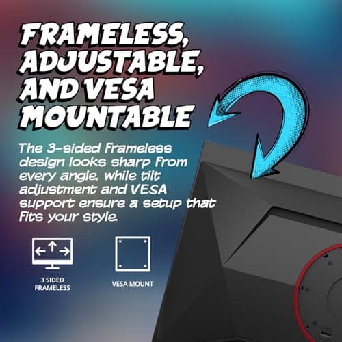 AOC Q27GAZD 27" QD OLED Gaming Monitor, QHD 2560 x 1440, 240Hz 0.03ms, HDMI 2.0 x1, Display Port x1, G-Sync Compatible, Console Gaming Ready, 3-Year Zero-Bright-Dot 5