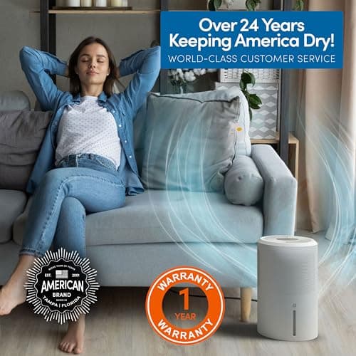 Eva-Dry EDV-2400 Compact and Powerful Dehumidifier | Eliminate Moisture | Energy Efficient | Quiet | Portable | Includes 3-Foot Drain Hose | Ideal for Home, Office, and RV 7