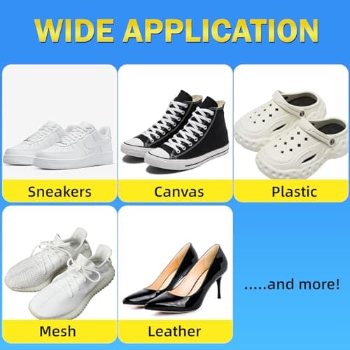 Tidybond Shoe Cleaner Kit, Deep Cleaning Sole & Sneaker Cleaner, White Shoe Cleaner for Sneakers, Tennis Shoes, Leather, Canvas, Rubber and more– 6.76 oz 6