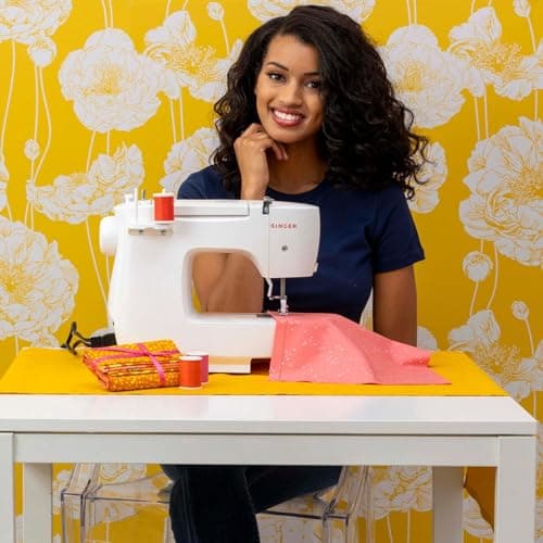 SINGER MX231 Lightweight & Portable Sewing Machine with Accessory Kit & Foot Pedal | 97 Stitch Applications, LED Light & 1-step Buttonhole | Great for Crafts & Mending 6