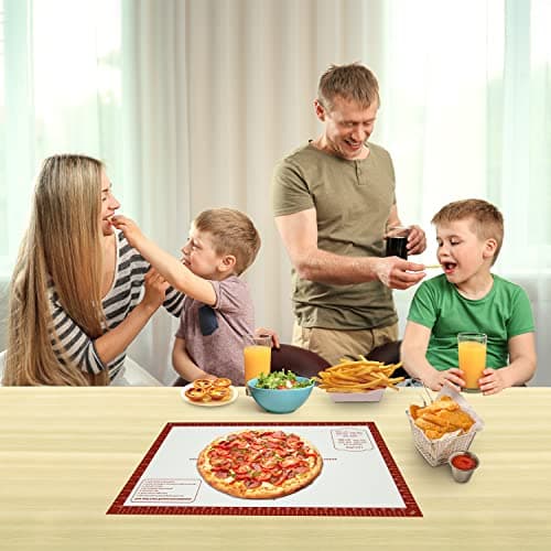 Silicone Baking Mat, Non Stick Pastry Mat Sheet for Dough Rolling, Nonslip Fondant/Pie Crust Mat, Counter Mat Oven Liner Mat for Making Cookies Macarons Bread Baking Supplies Extra Large 26 x 16 Inch 7