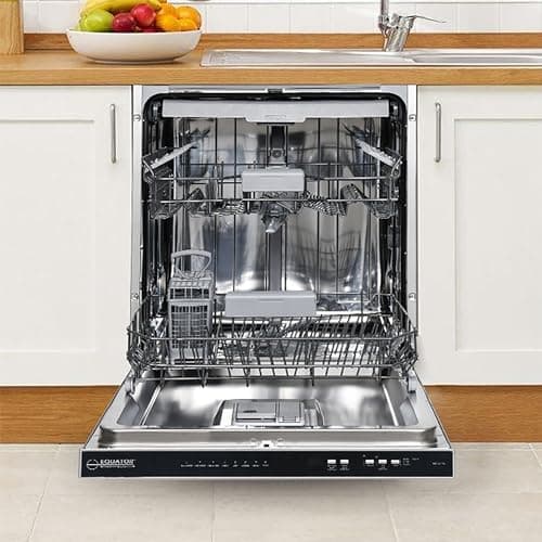 Equator 24″ Built-In Dishwasher with 3rd Rack – Top Control, 15 Place Settings, 8 Wash Cycles, Energy Star, Quiet 51 dB in Silver 9