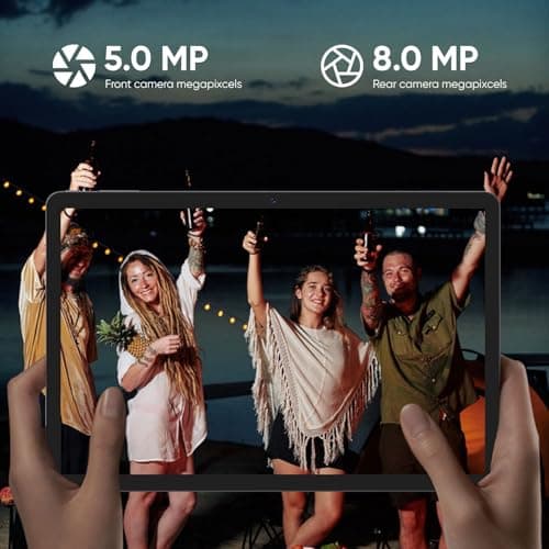 WXUNJA Android 16 Tablet,11 Inch Tablets with Octa Core Processor, 28GB RAM 128GB ROM 1TB Expand, Widevine L1, 8000mAh Battery, 2.4/5Ghz Dual WiFi/GPS/FM, 5/8MP Cameras, Case Included, Black 5