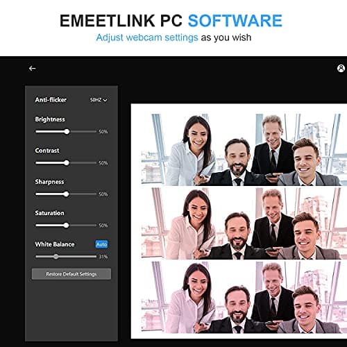 EMEET 1080P Webcam with Microphone, C960 Web Camera, 2 Mics Streaming Webcam, 90°FOV Computer Camera, Plug and Play USB Web Cam for Online Calling/Conferencing, Zoom/Teams/Facetime/YouTube, Laptop/PC 6