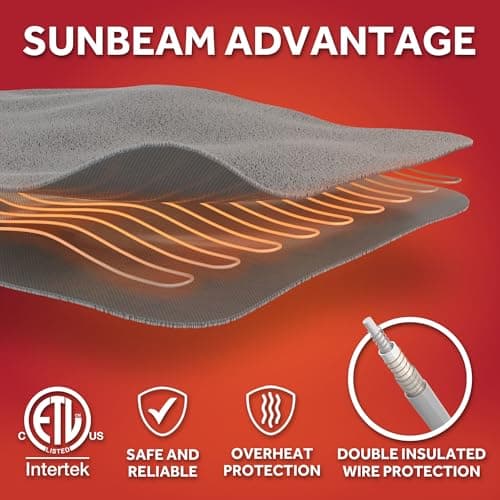 Sunbeam Royal Ultra Fleece Heated Electric Blanket Twin Size, 84" x 62", 12 Heat Settings, 12-Hour Selectable Auto Shut-Off, Fast Heating, Machine Washable, Warm and Cozy, Matcha 6