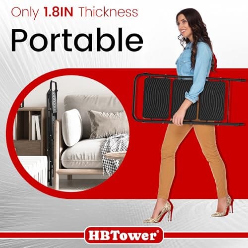 HBtower 3 Step Ladder, Step Stool with Wide Anti-Slip Pedal, Step Ladder Folding Step Stool for Adults, Lightweight Steel Portable ladders for Home Kitchen 6