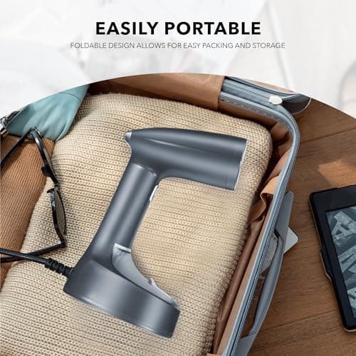 Tejoe Steamer for Clothes,Fast Heat-up & Wrinkle Removal Handheld Steam Garment Steamer, Portable 1600W,200ml Tank Clothes Steamer,and Convenient for Home & Travel Use,Suitable for All Fabrics(Grey) 6