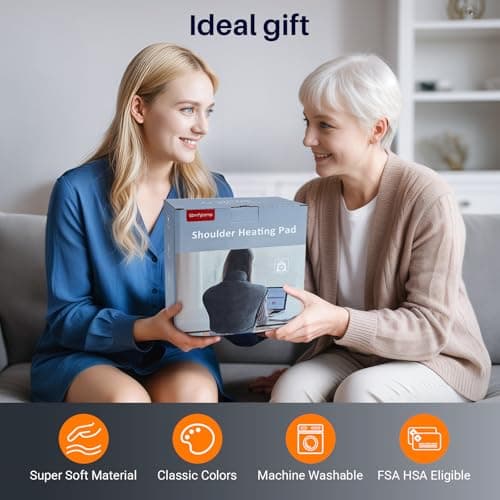 Comfytemp Weighted Heating Pad for Neck and Shoulders, Heating Pads for Back, Wearable Electric Heating Pads, Adjustable Heated Wrap with Auto-Off, Birthday Gifts for Women Men Mom & Mom Day Gifts 7