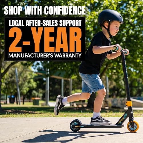 Pro Stunt Trick Scooter for Kids Ages 5-12 – Lightweight Durable Freestyle Kick Scooter for Skatepark and Street – Easy Assembly – Madd Gear MG2 6