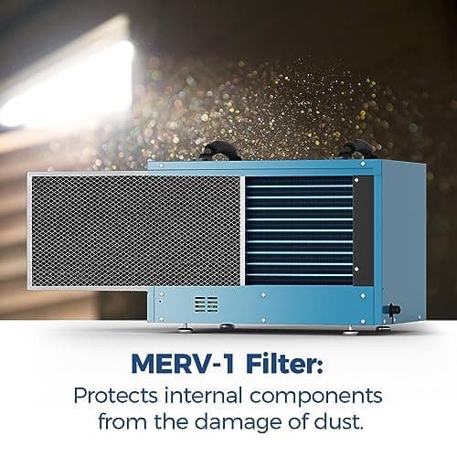 ALORAIR Commercial Dehumidifier 113 Pint, with drain Hose for Crawl Spaces, Basements, Industry Water Damage Unit, Compact, Portable, Auto Defrost, Memory Starting, 5 Years Warranty, Sentinel HD55 7