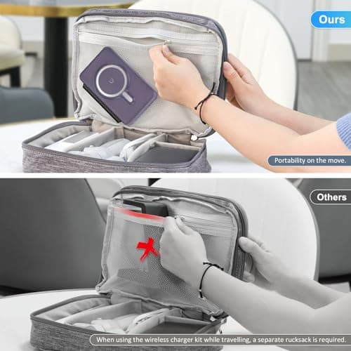 Wireless Charger for iPhone 16-3 in 1 Charging Station for Apple Devices, Travel Magnetic Charger pad for iPhone 15 14 13 12 pro max & AirPods 4/3/Pro & Apple Watch 5