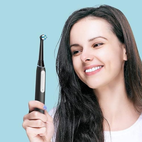 IO Replacement Heads Compatible with Oral b iO 2/3/4/5/6/7/8/9/10 Series Electric Toothbrush, 8 PCS Brush Heads Compatible with Oral B IO for Teeth Cleaning (Black/White) 7