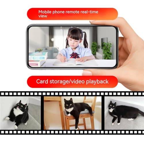 AIGOSI Little White Camera Robot WiFi Camera Indoor Home Security Monitoring (Grey, Without), A10000 5