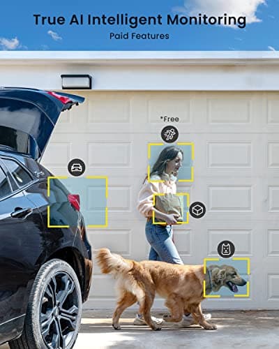 Security Cameras Wireless Outdoor, 2K Solar security camera System 360° PTZ with Spotlight & Siren, ieGeek 2.4Ghz Outdoor Security Cameras,Color Night Vision, PIR Motion Detection, 2-Way Talk, IP65 6