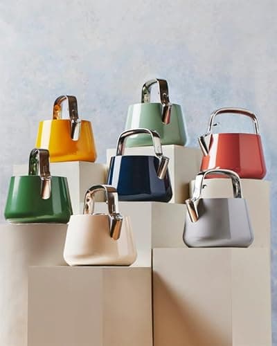 Caraway 2 Quart Whistling Tea Kettle - Durable Stainless Steel Tea Pot - Fast Boiling, Stovetop Agnostic - Non-Toxic, PTFE & PFOA Free - Includes Pot Holder - Cream 7