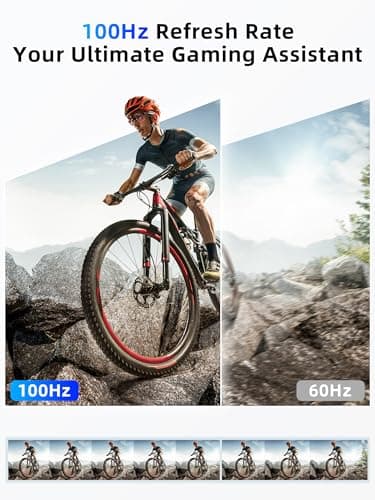 MAGICRAVEN 23.8" Portable Monitor, 1080P 100Hz VESA Large Laptop Screen, USB C/HDMI Second Display with Speakers, Laptop Screen Extender for Windows/Mac/Android/IOS/PS4/Switch/Xbox 3