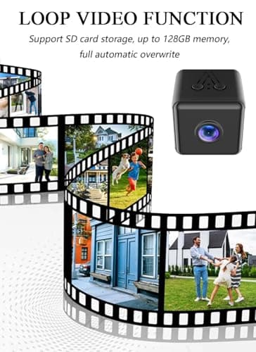 HIWIMVMD Spy Camera Hidden Camera WiFi,HD1080P Wireless Mini Camera, Small Motion Detection Camera, Auto Night Vision Cameras for Home Security 5